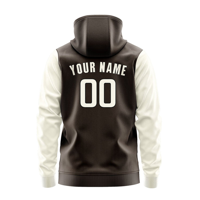 Custom Brown Cream Hoodie 0101030301B31703