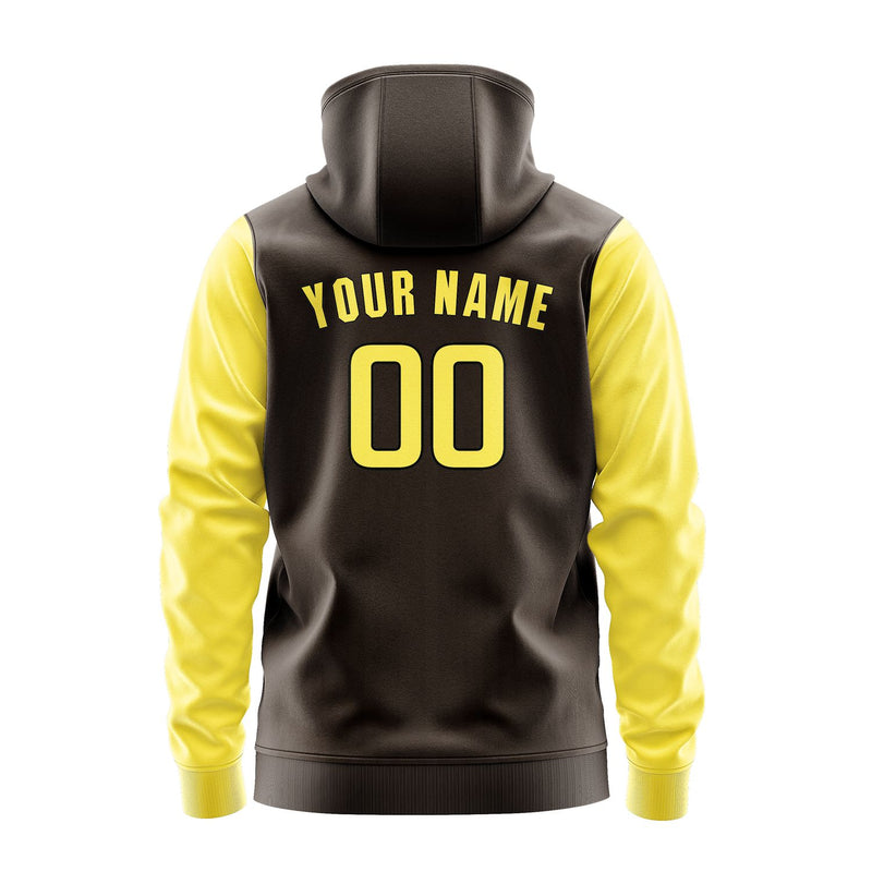 Custom Brown Light Yellow Hoodie 0101262601B31726