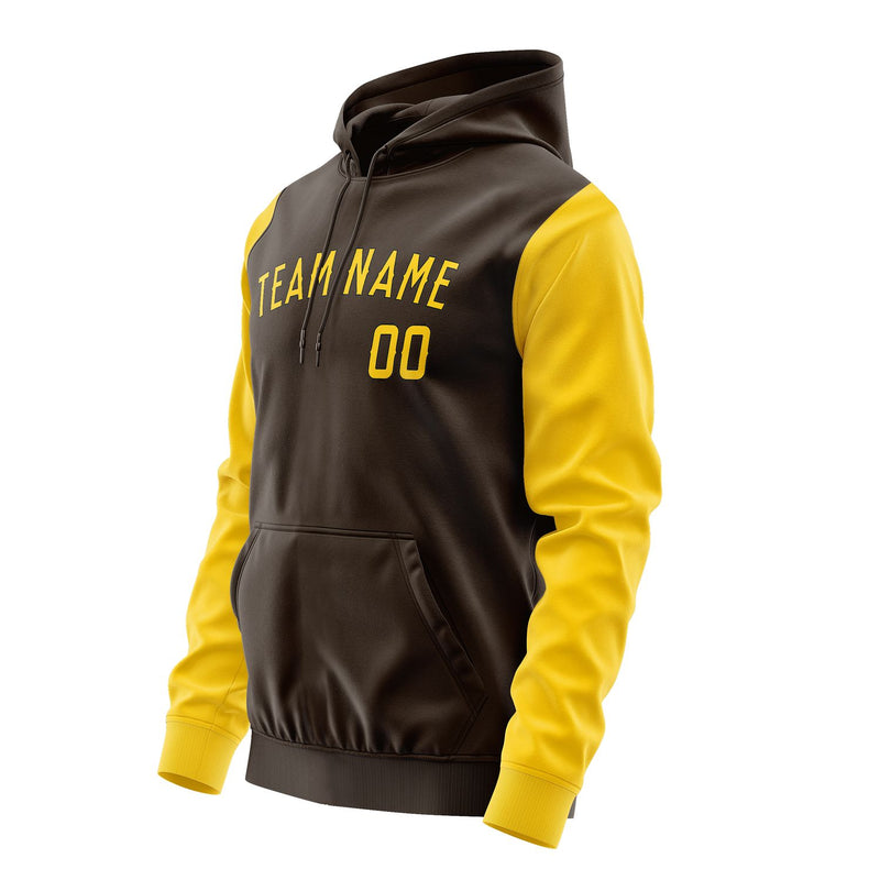 Custom Brown Gold Hoodie 0101303001B31730