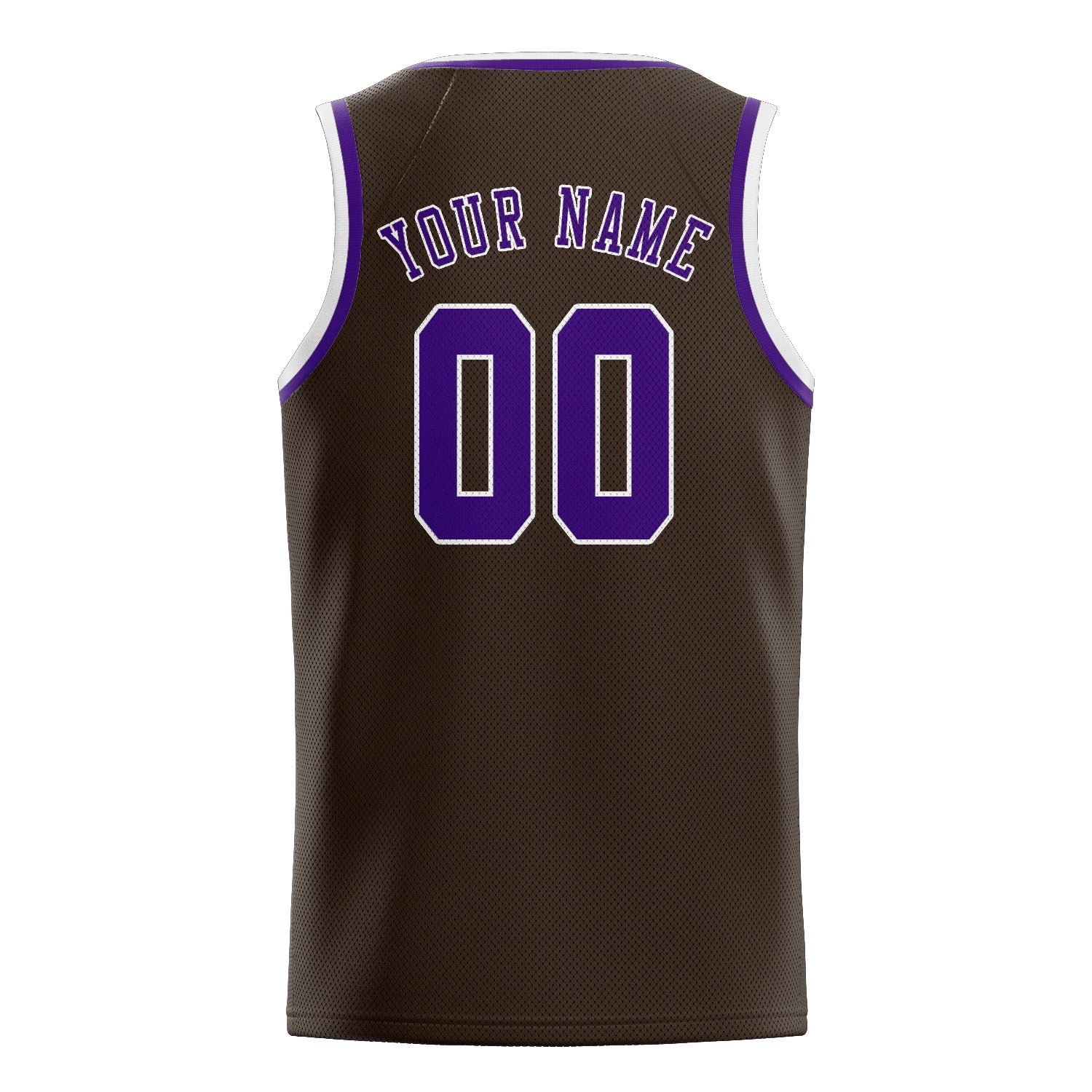 Custom Brown Purple Basketball Jersey