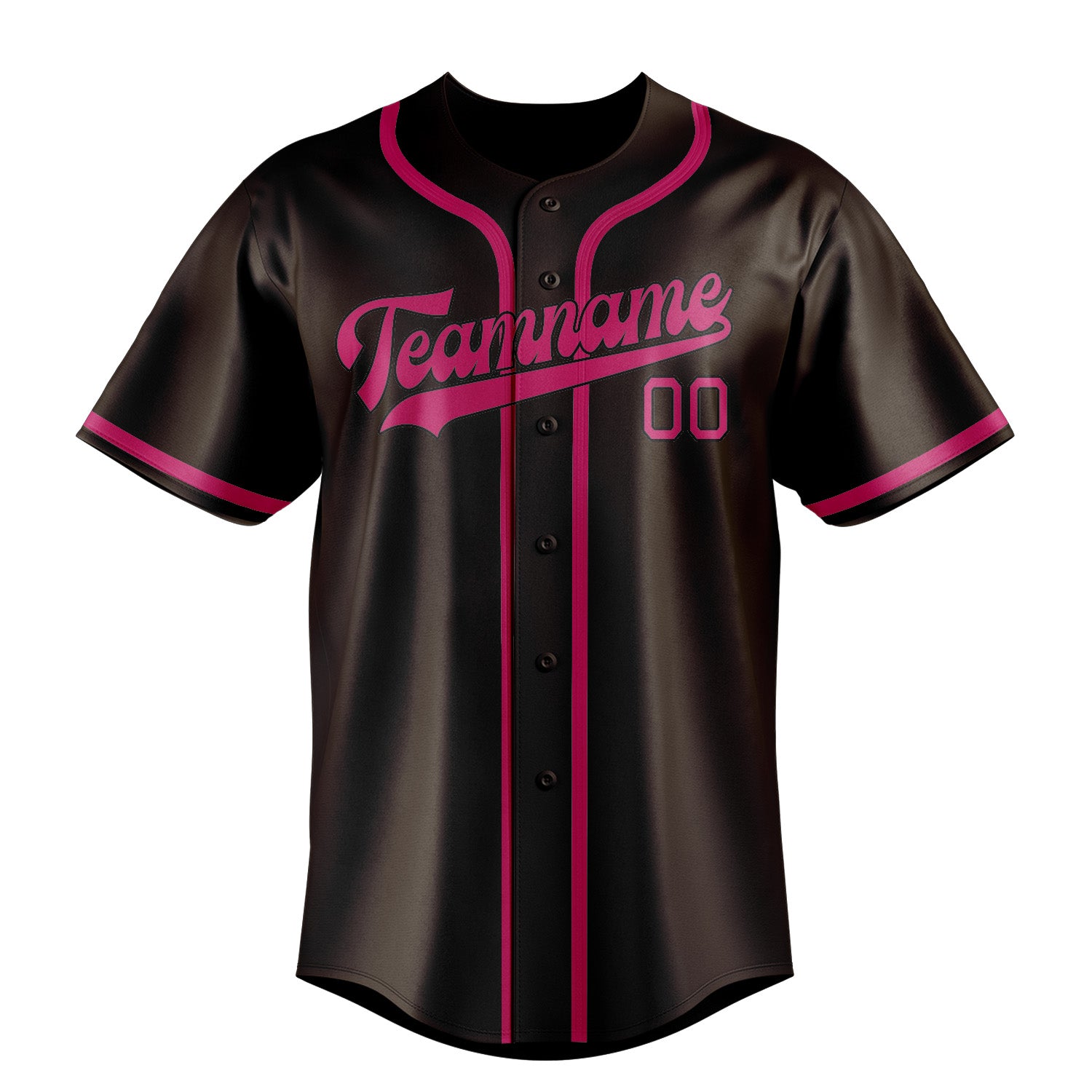 Custom Brown Pink Baseball Jersey