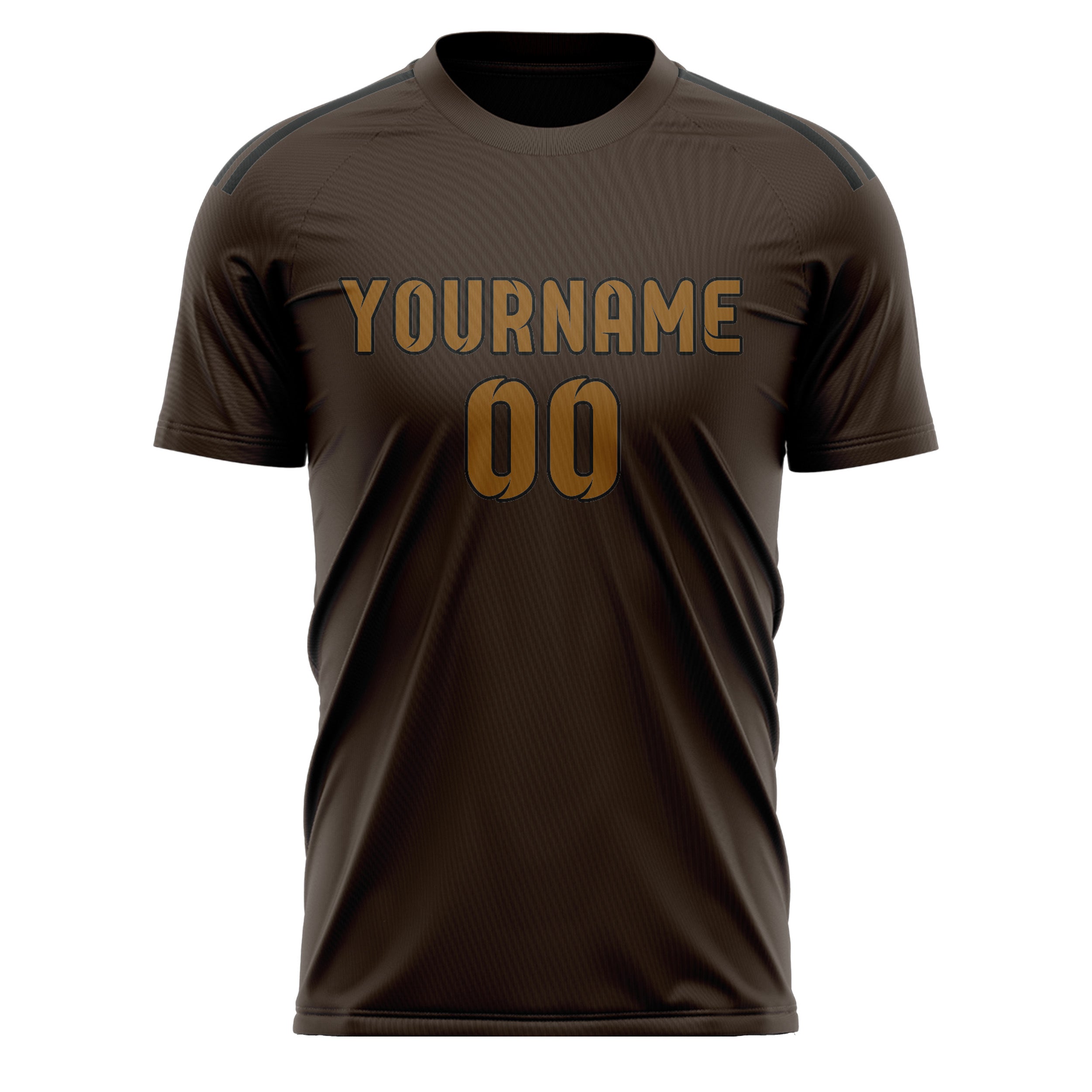 Custom Brown Khaki Soccer Jersey