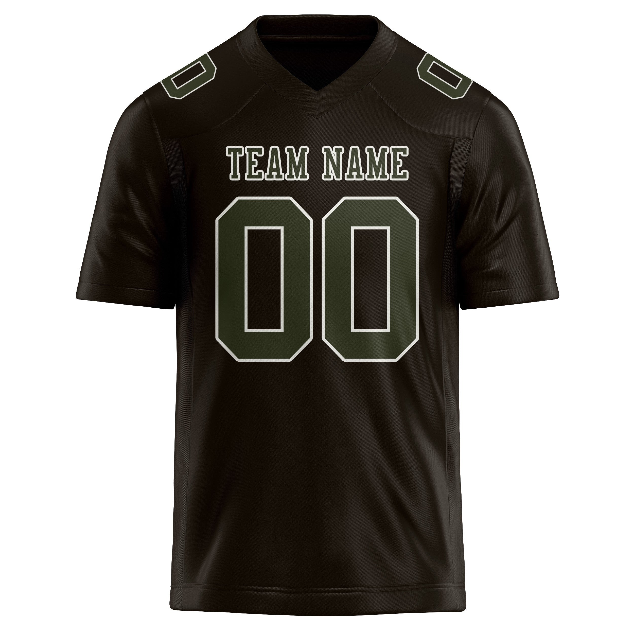 Custom Brown Olive Football Jersey