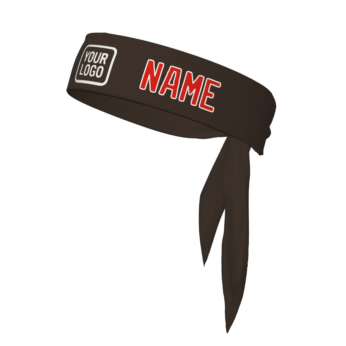 Custom Brown Orange Red Headband
