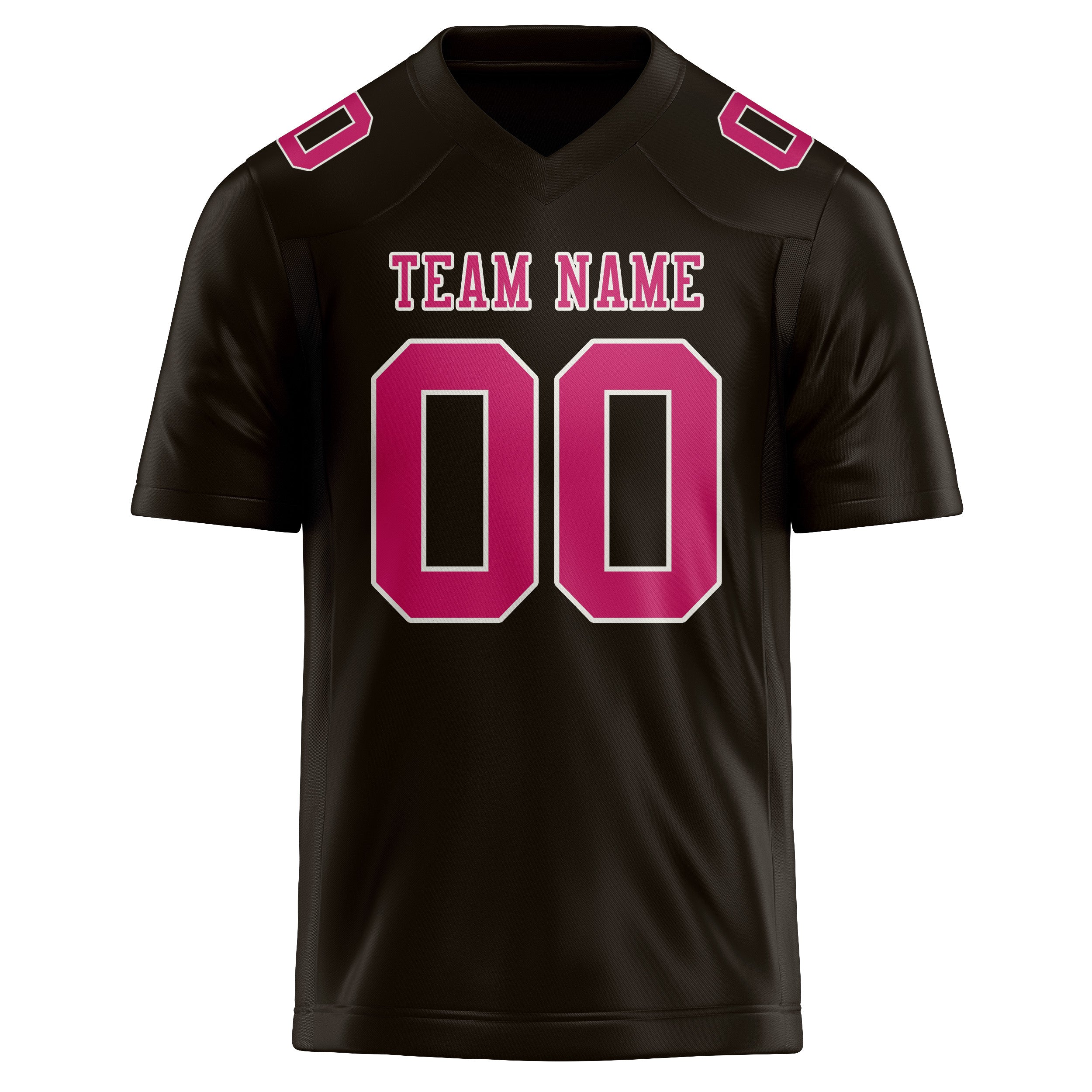 Custom Brown Pink Football Jersey
