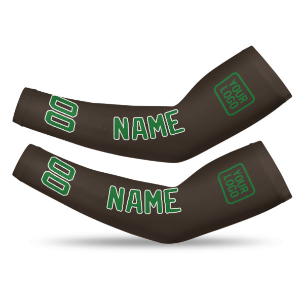 Custom Brown Emerald Green Arm Sleeve