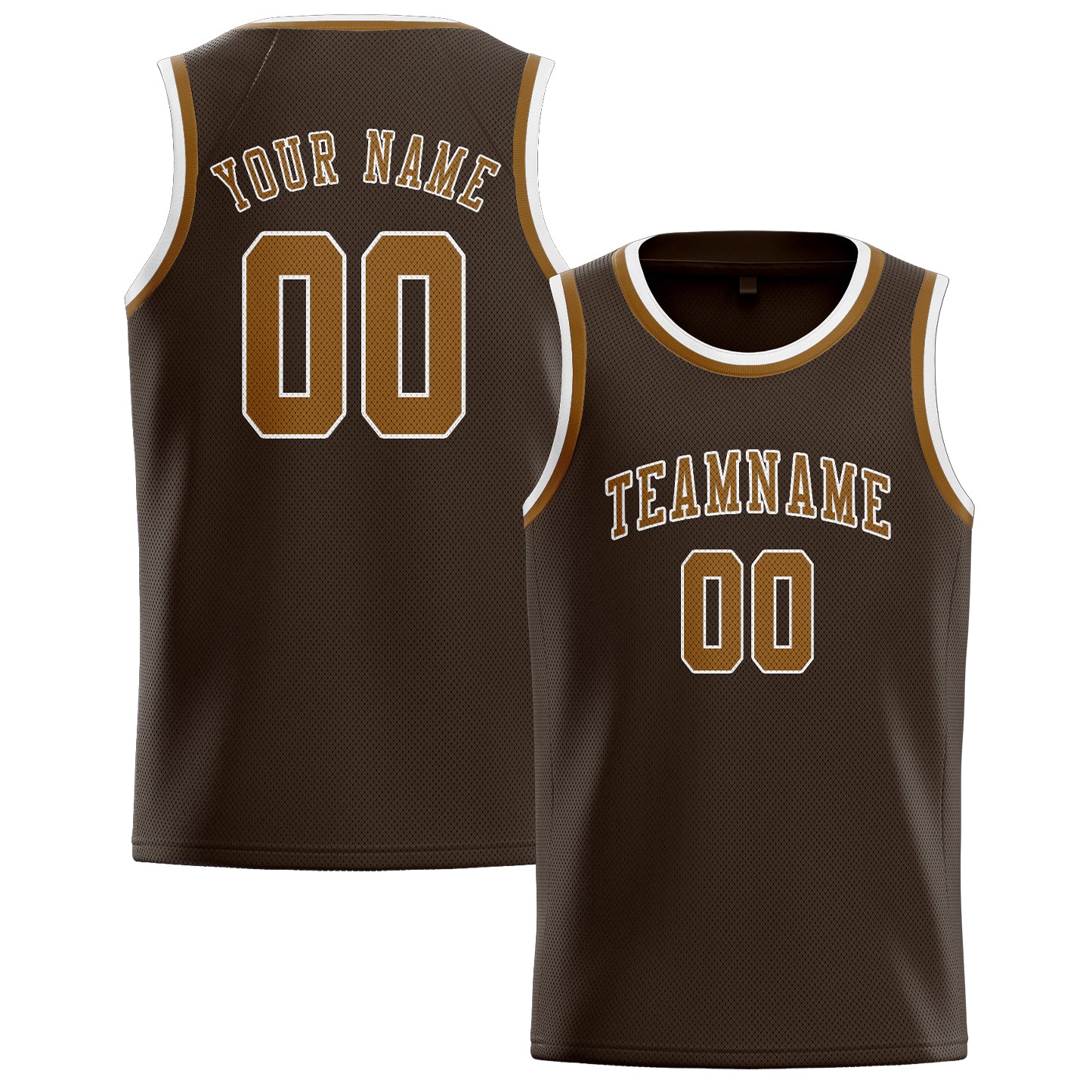 Custom Brown Khaki Basketball Jersey