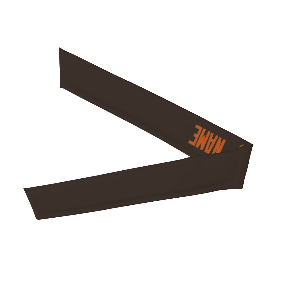 Custom Brown Orange Headband