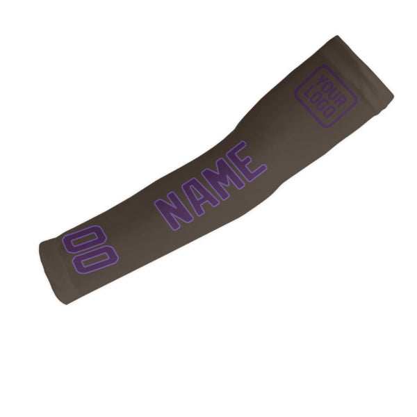 Custom Brown Purple Arm Sleeve