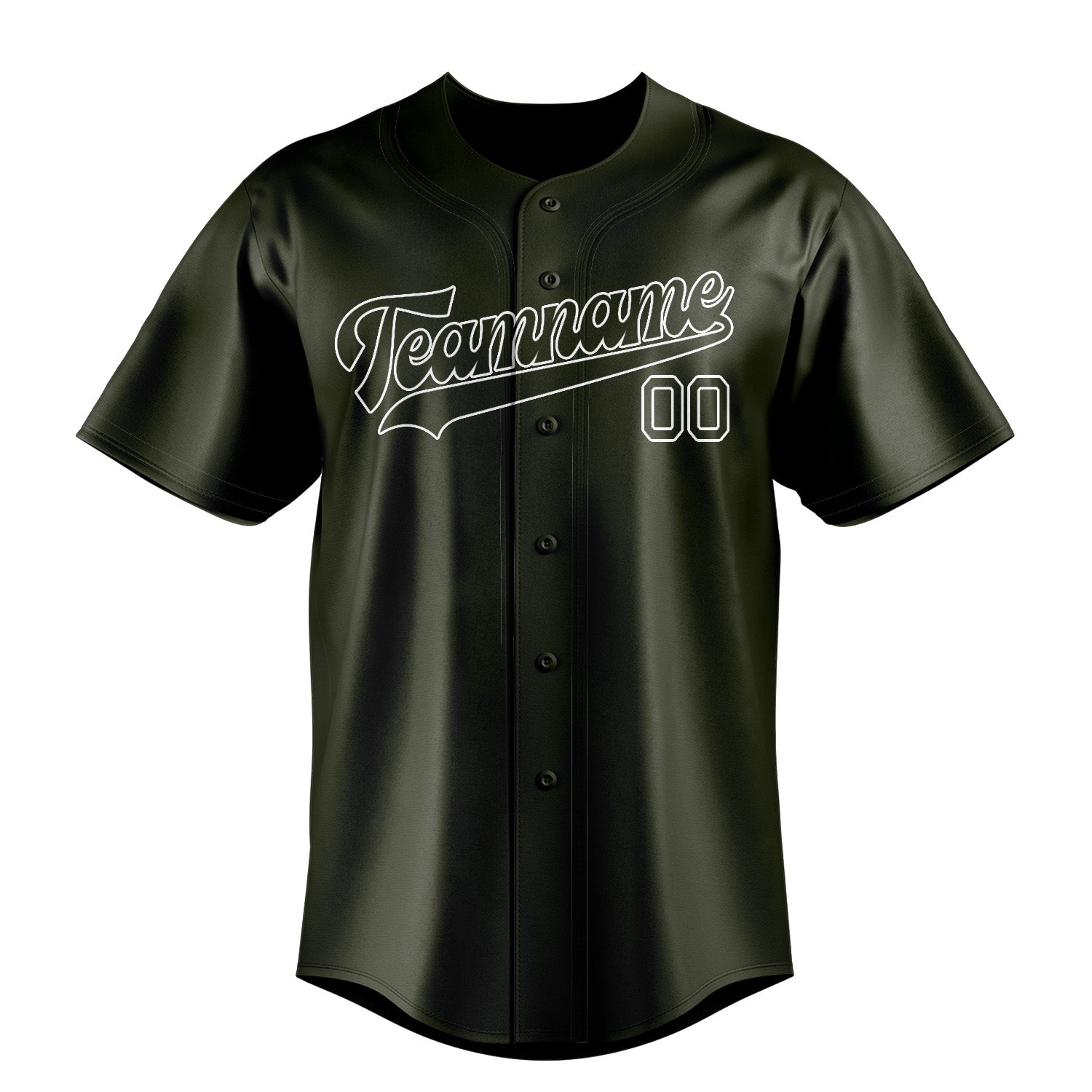 Custom Olive White Baseball Jersey