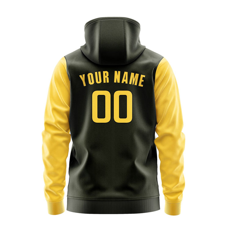 Custom Olive Gold Hoodie 0202303002B31730
