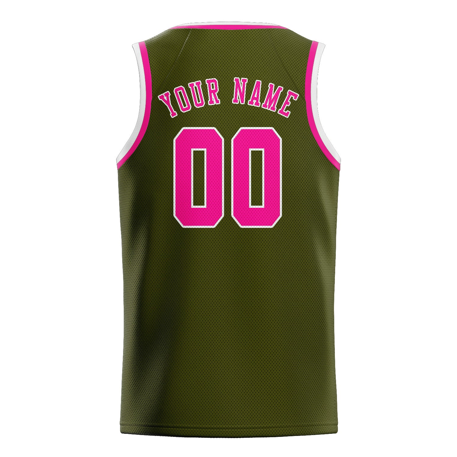 Custom Olive Pink Basketball Jersey