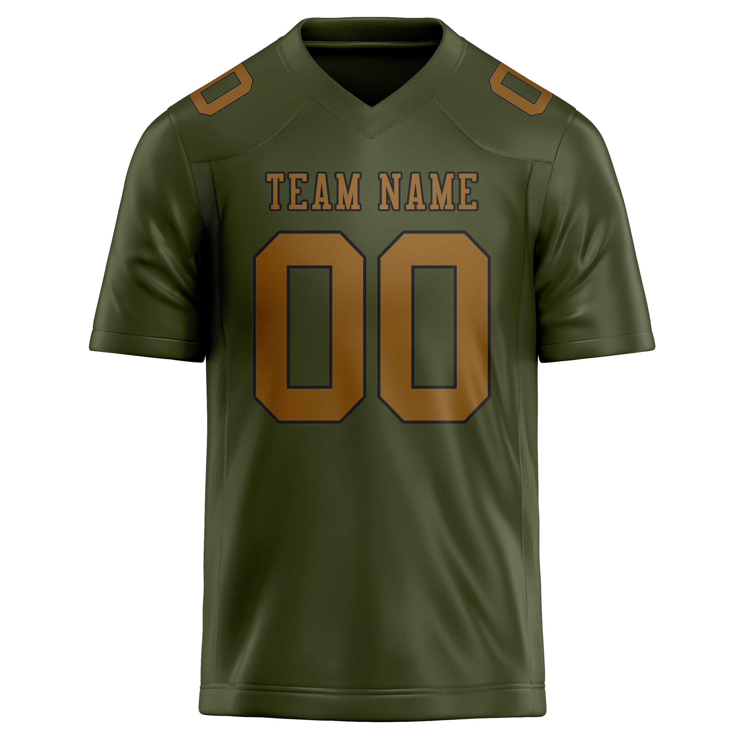 Custom Olive Khaki Football Jersey