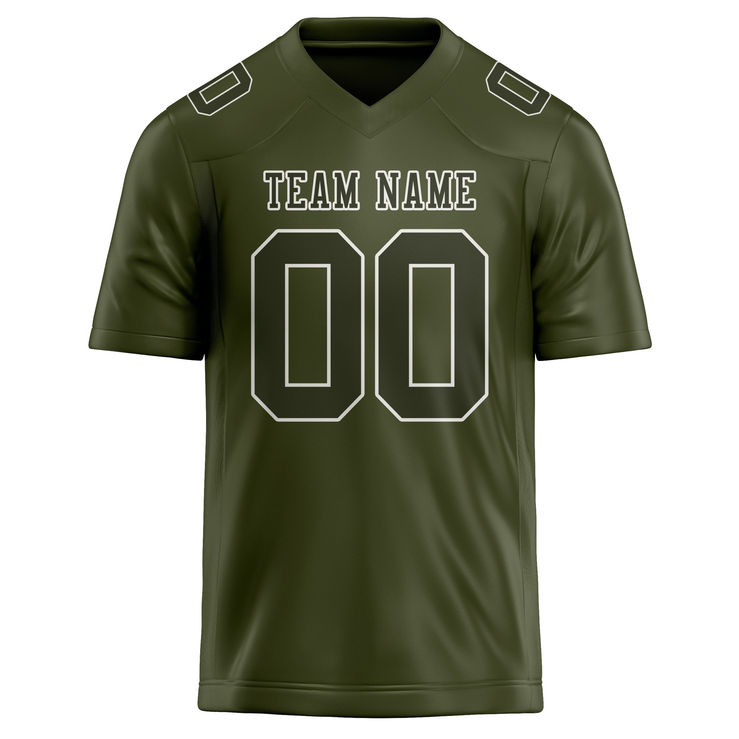Custom Olive Olive Football Jersey