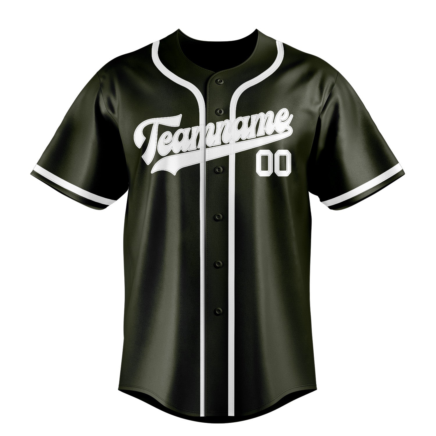 Custom Olive White Baseball Jersey