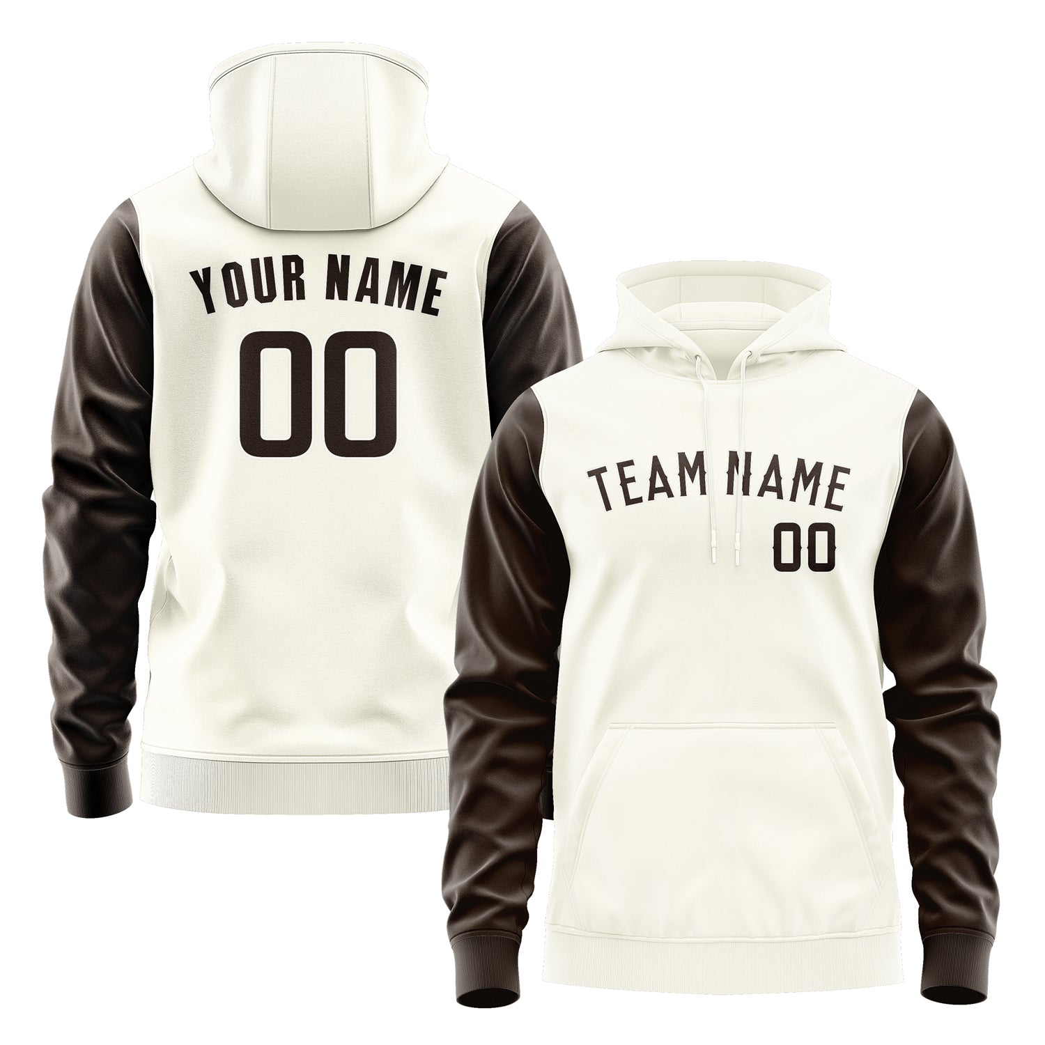 Custom Cream Brown Hoodie 0303010103B31801