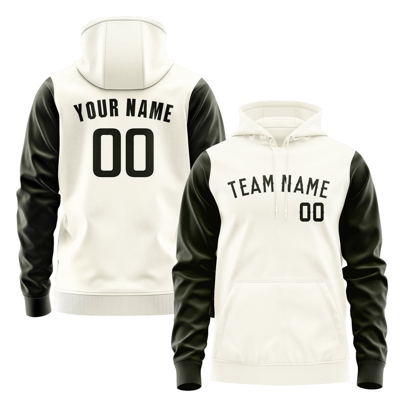 Custom Cream Olive Hoodie 0303020203B31802