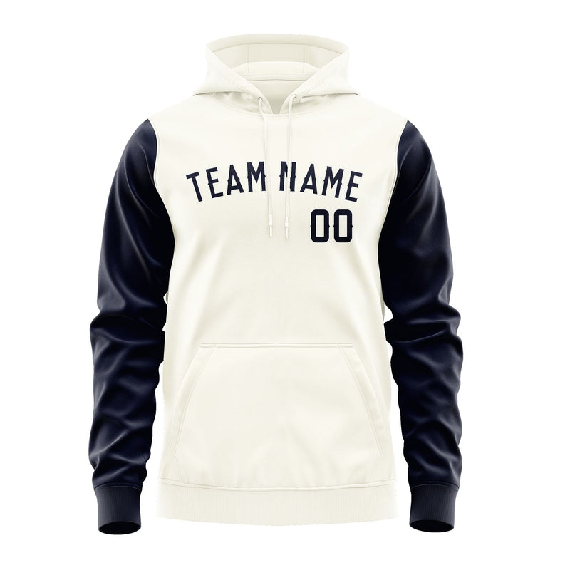 Custom Cream Navy Hoodie 0303111103B31811