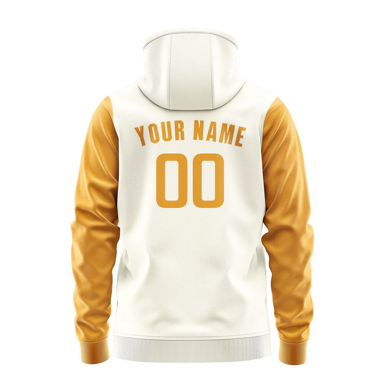 Custom Cream Yellow Hoodie 0303191903B31819