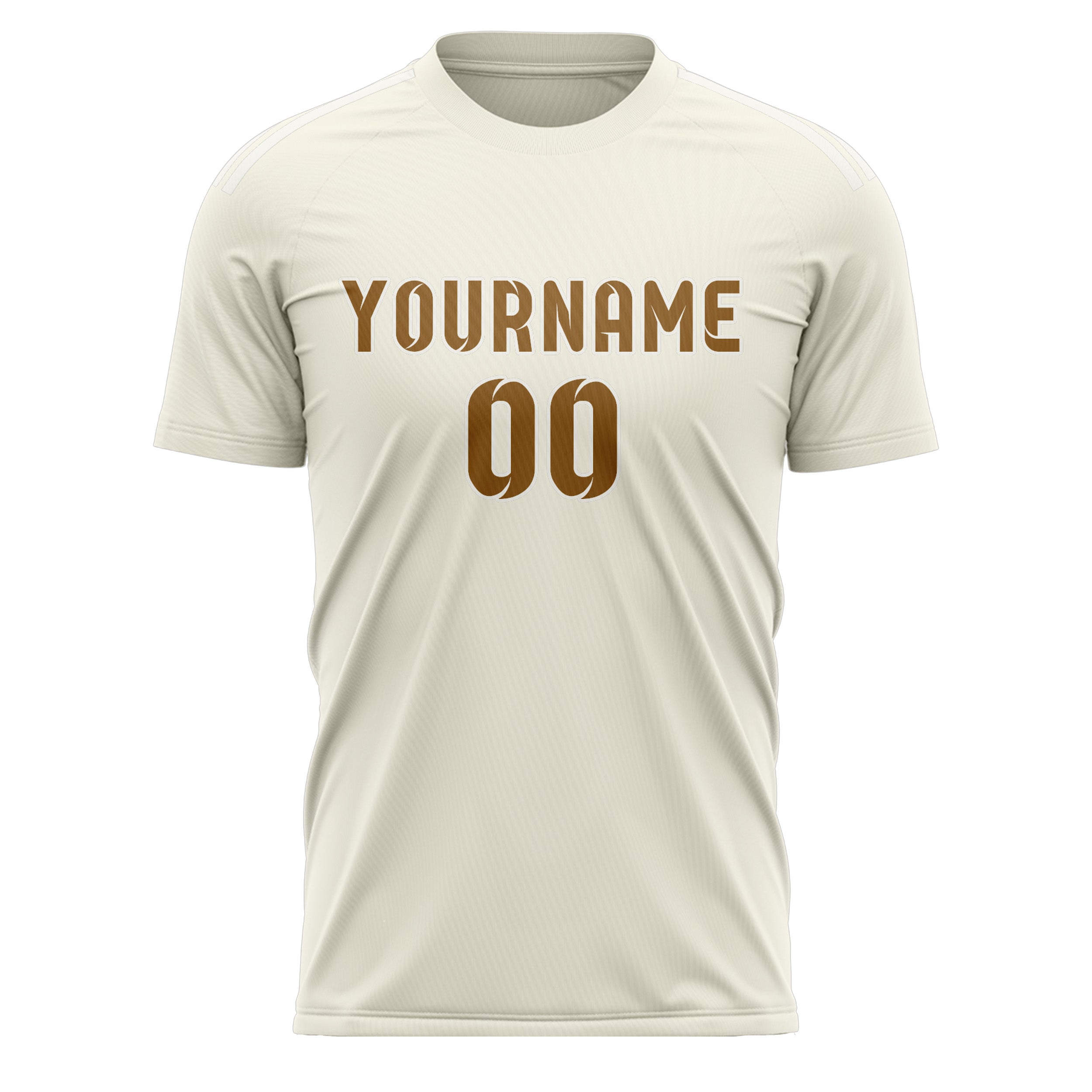 Custom Cream Khaki Soccer Jersey