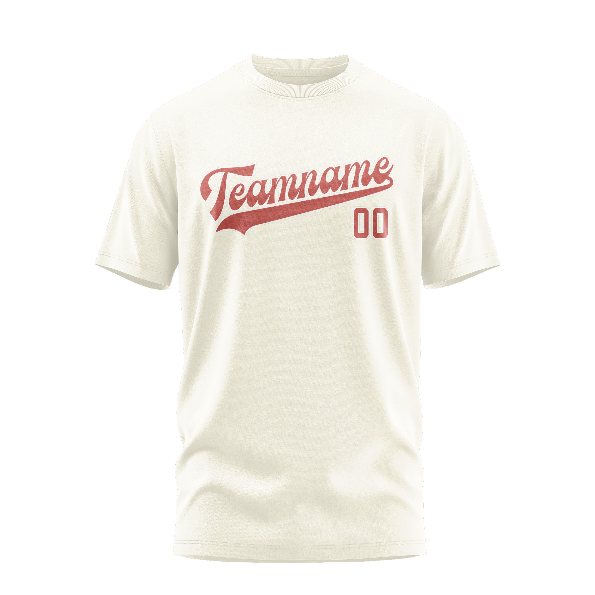 Custom Cream Copper Rose T-Shirt