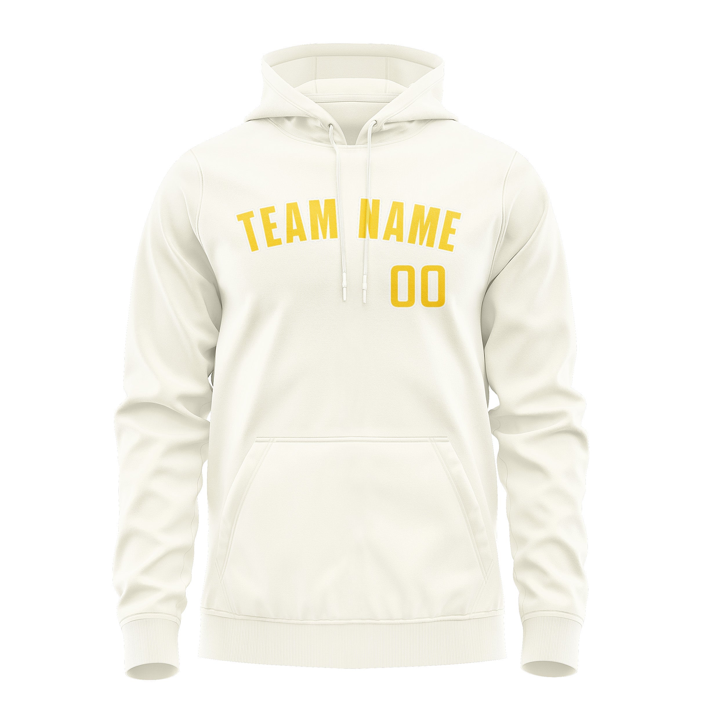 Custom Cream Gold Hoodie