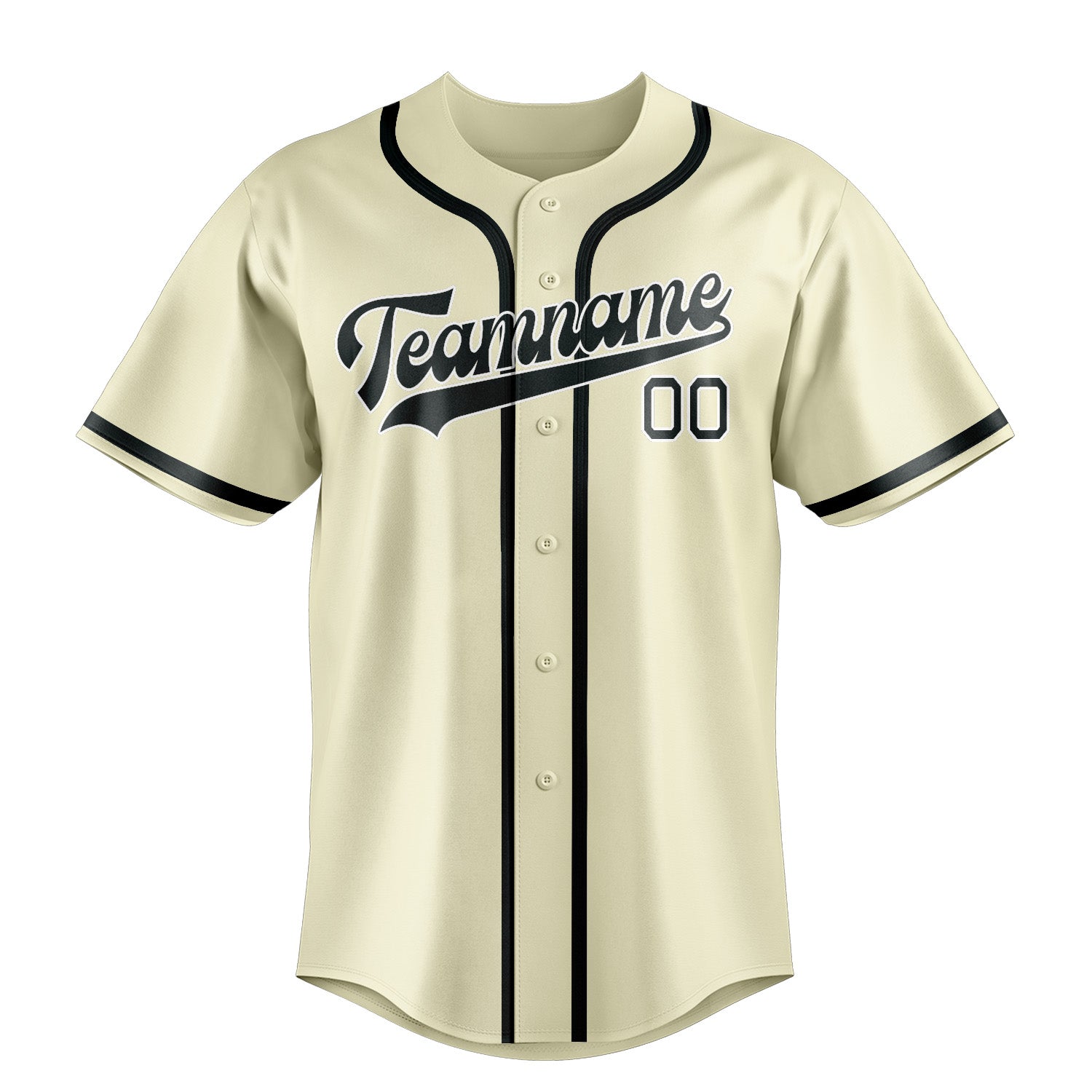 Custom Cream Dark Grey Baseball Jersey