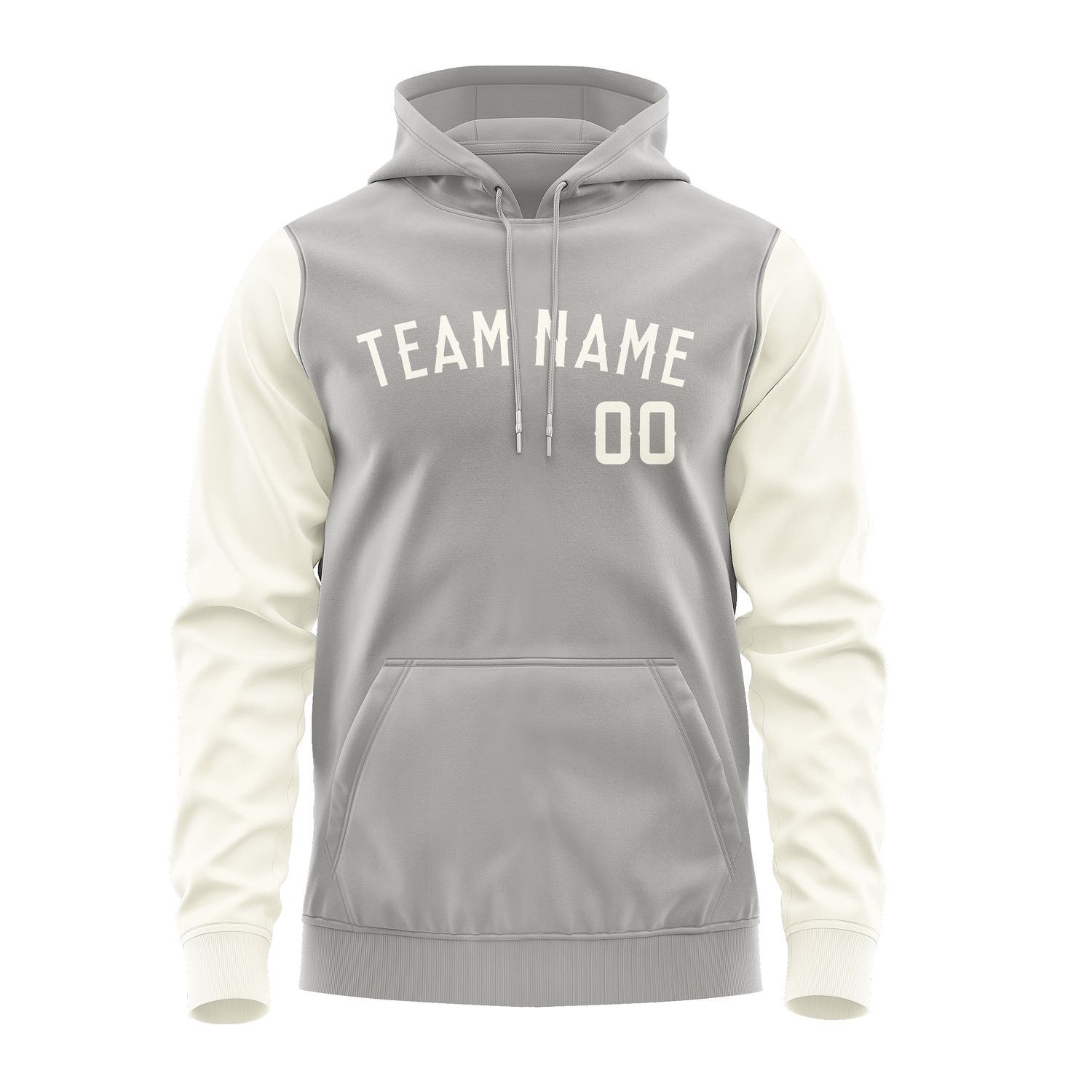 Custom Gray Cream Hoodie 0404030304B31803