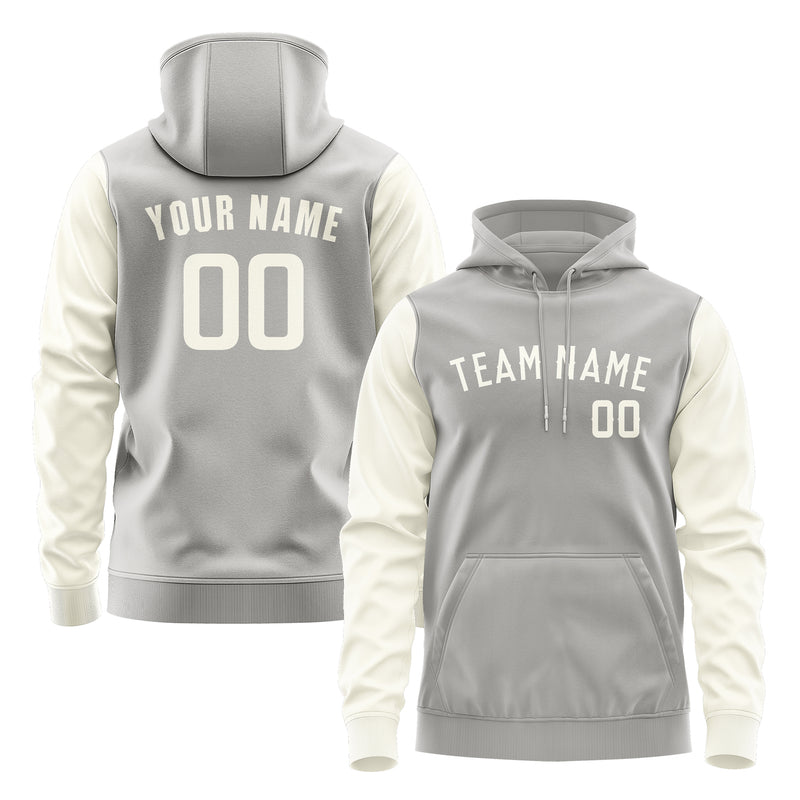 Custom Gray Cream Hoodie 0404030304B31803