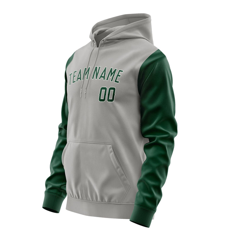 Custom Gray Green Hoodie 0404050504B31805