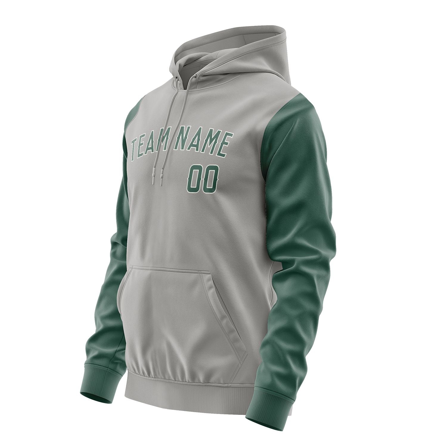 Custom Gray Blue Green Hoodie 0404272704B31827