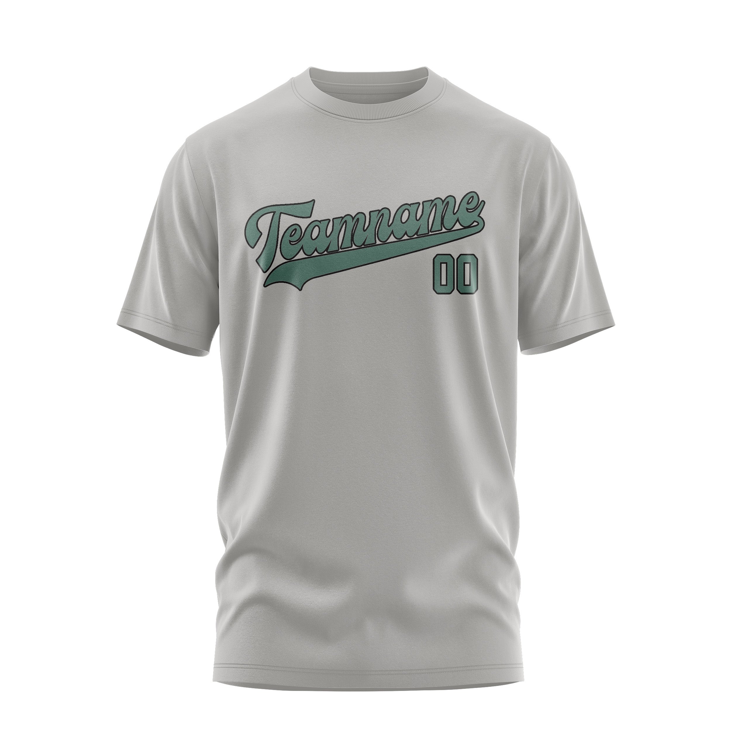 Custom Gray Blue Green T-Shirt