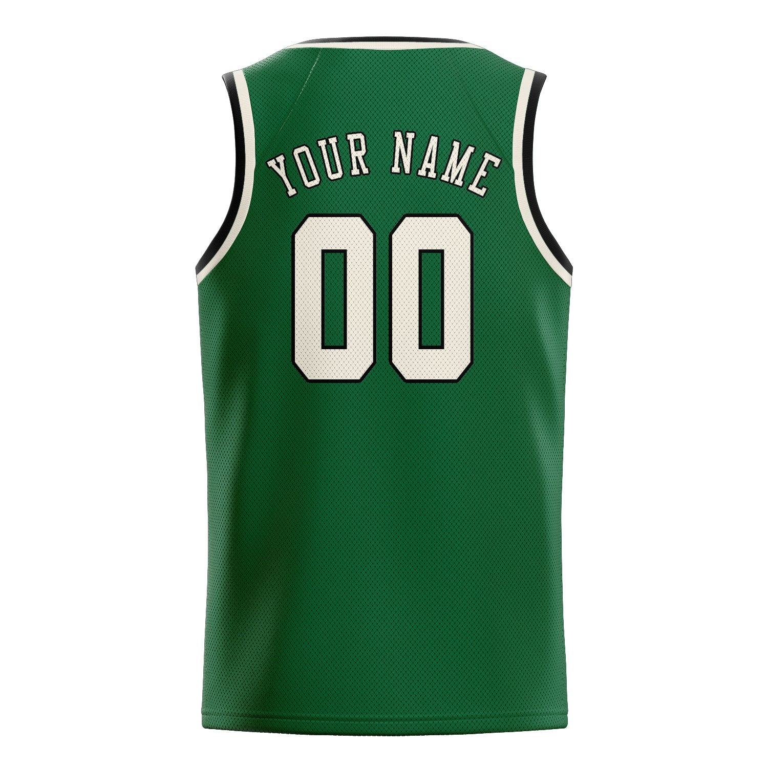 Custom Green Cream Basketball Jersey