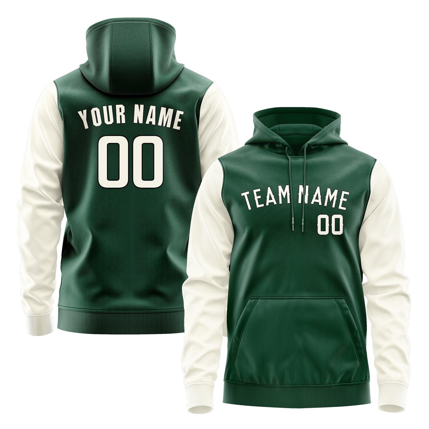 Custom Green Cream Hoodie 0505030305B31703