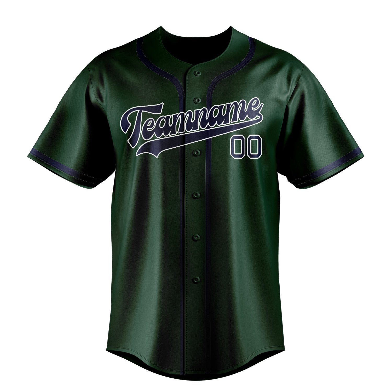 Custom Green Blue Baseball Jersey