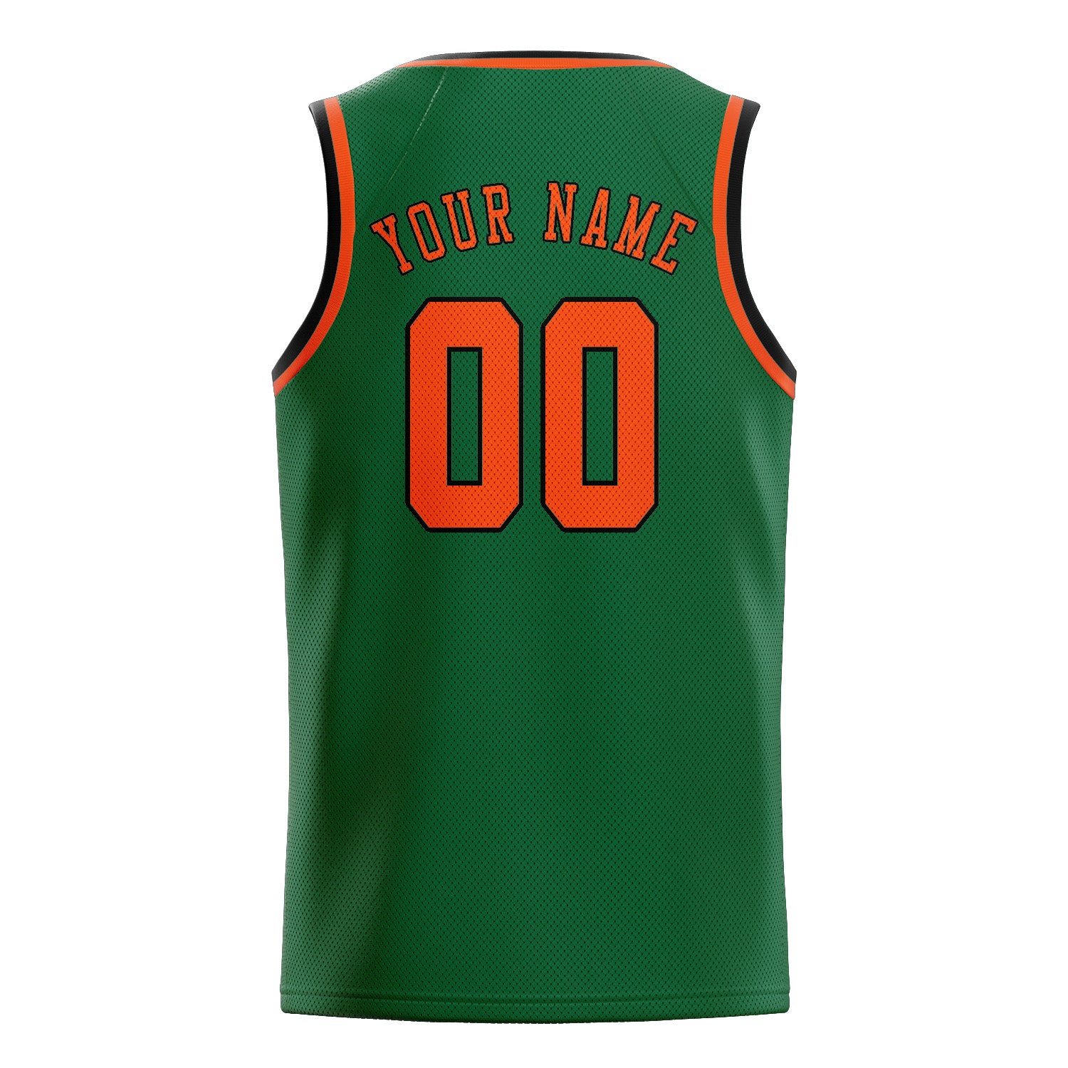 Custom Green Orange Red Basketball Jersey