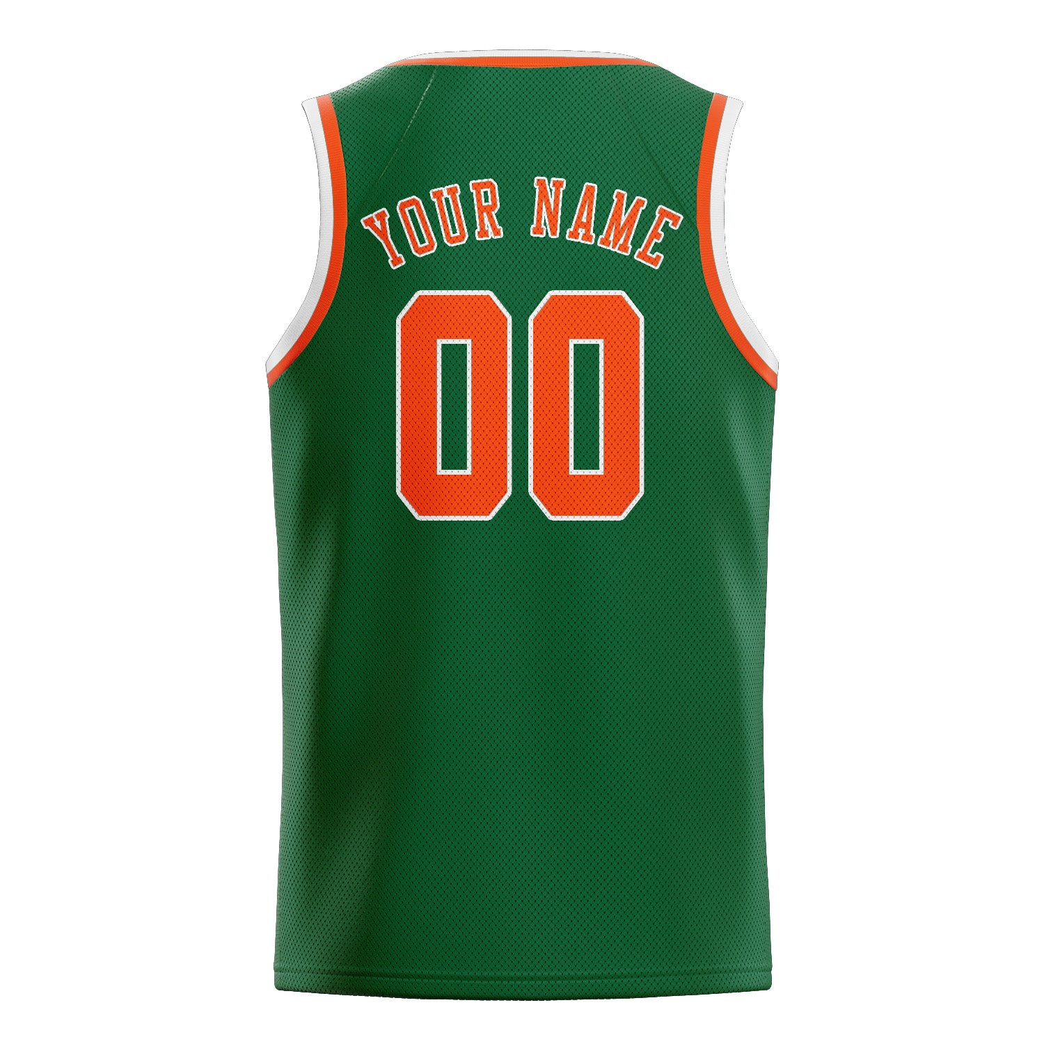 Custom Green Orange Red Basketball Jersey