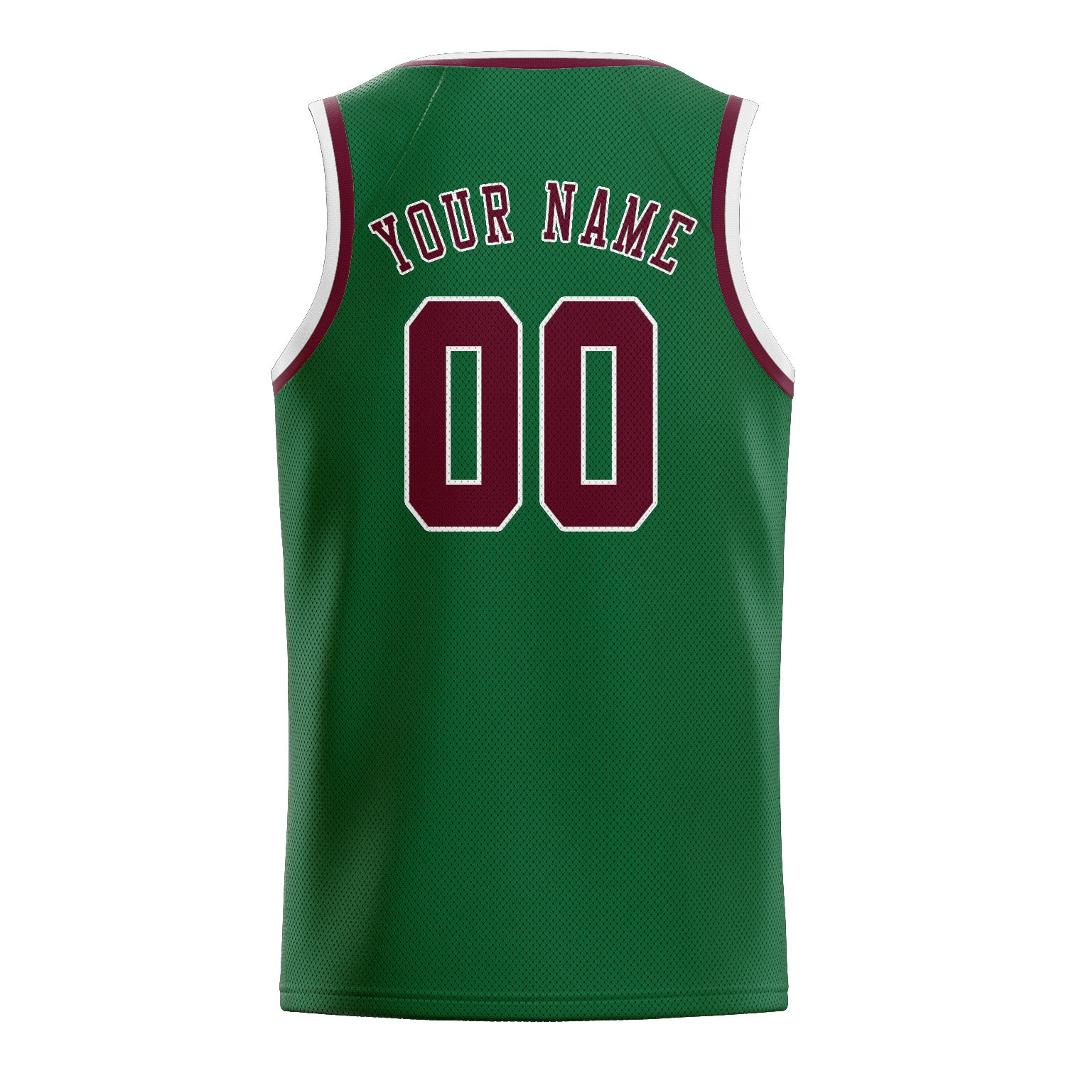 Custom Green Crimson Red Basketball Jersey
