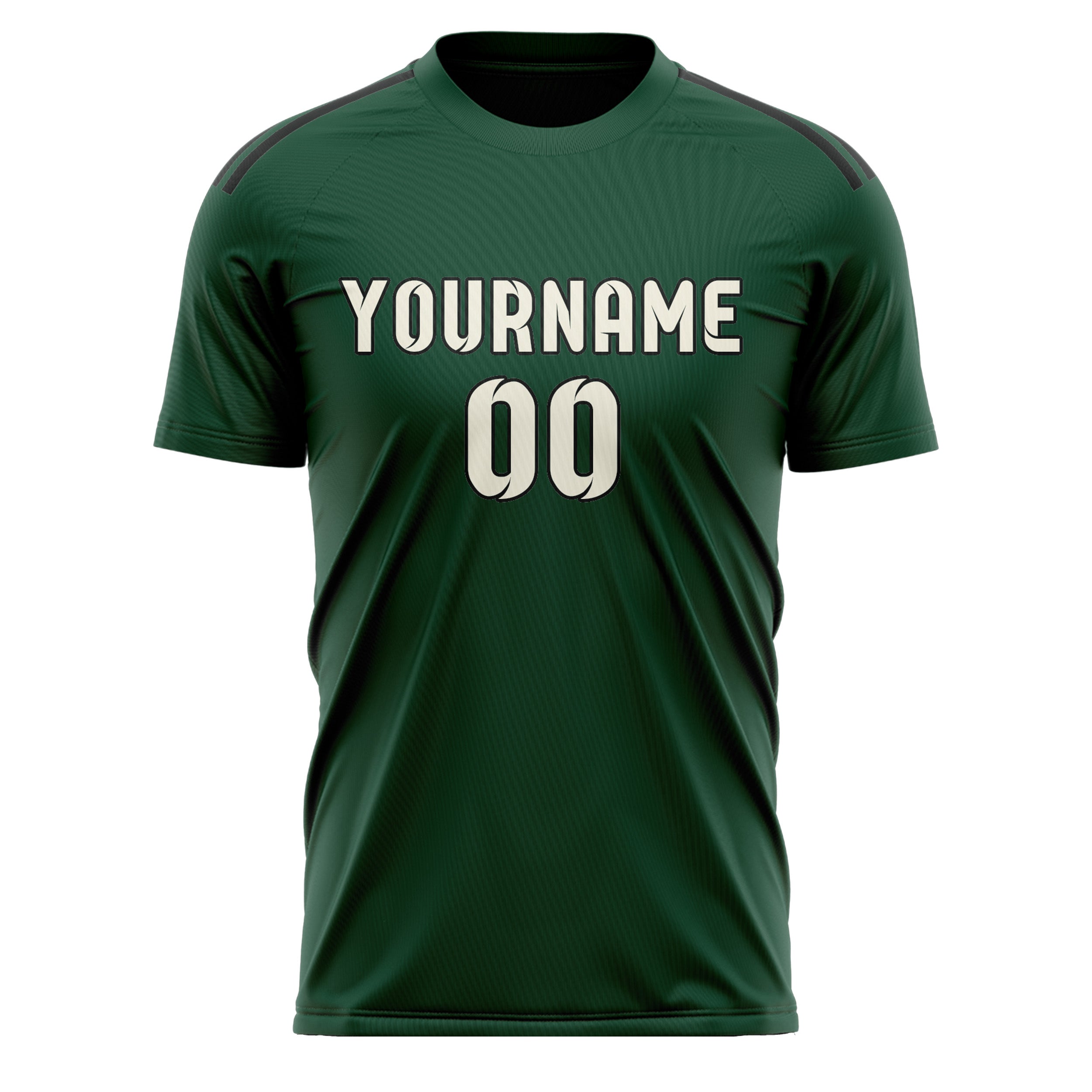 Custom Green Cream Soccer Jersey