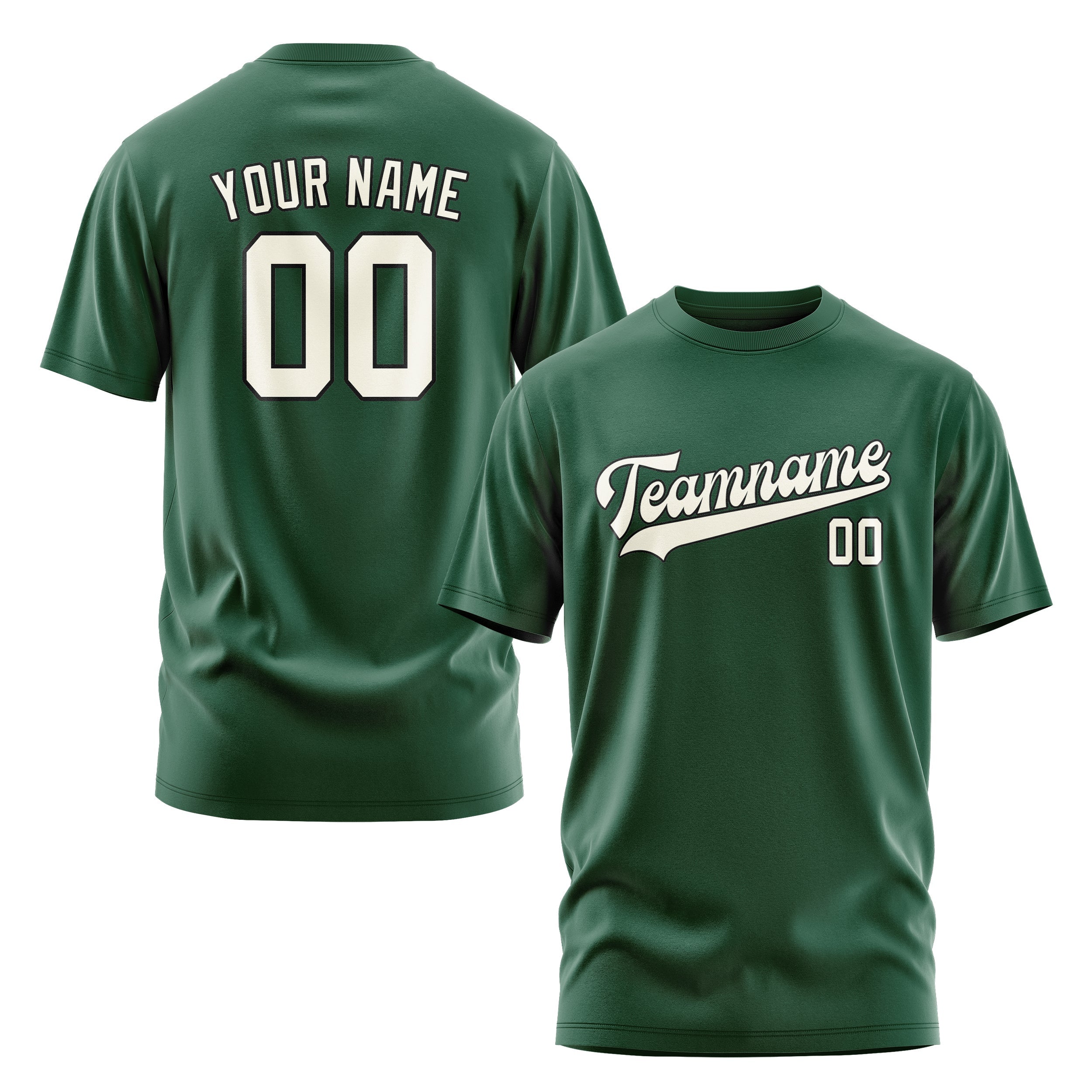 Custom Green Cream T-Shirt