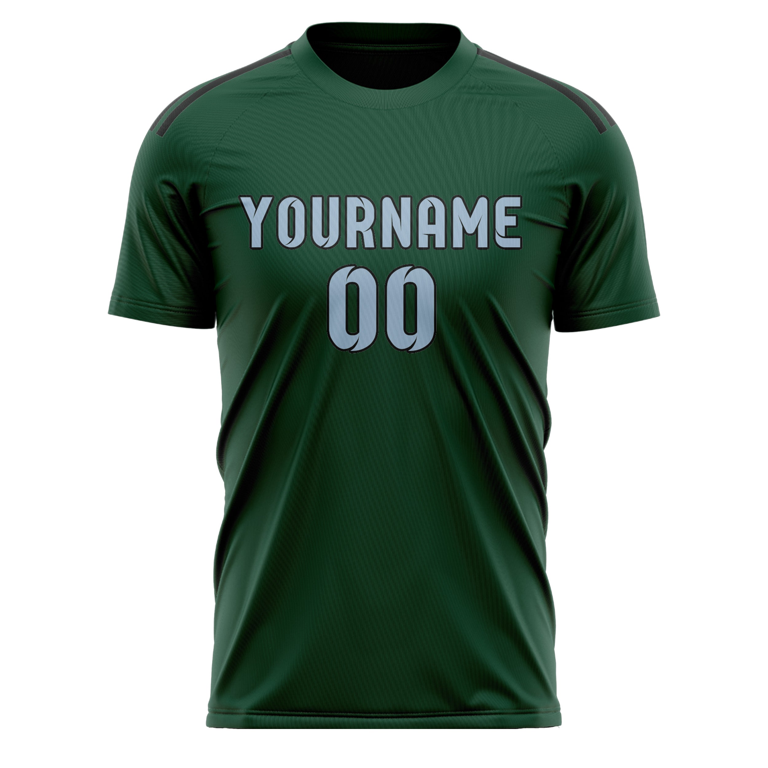 Custom Green Light Blue Soccer Jersey