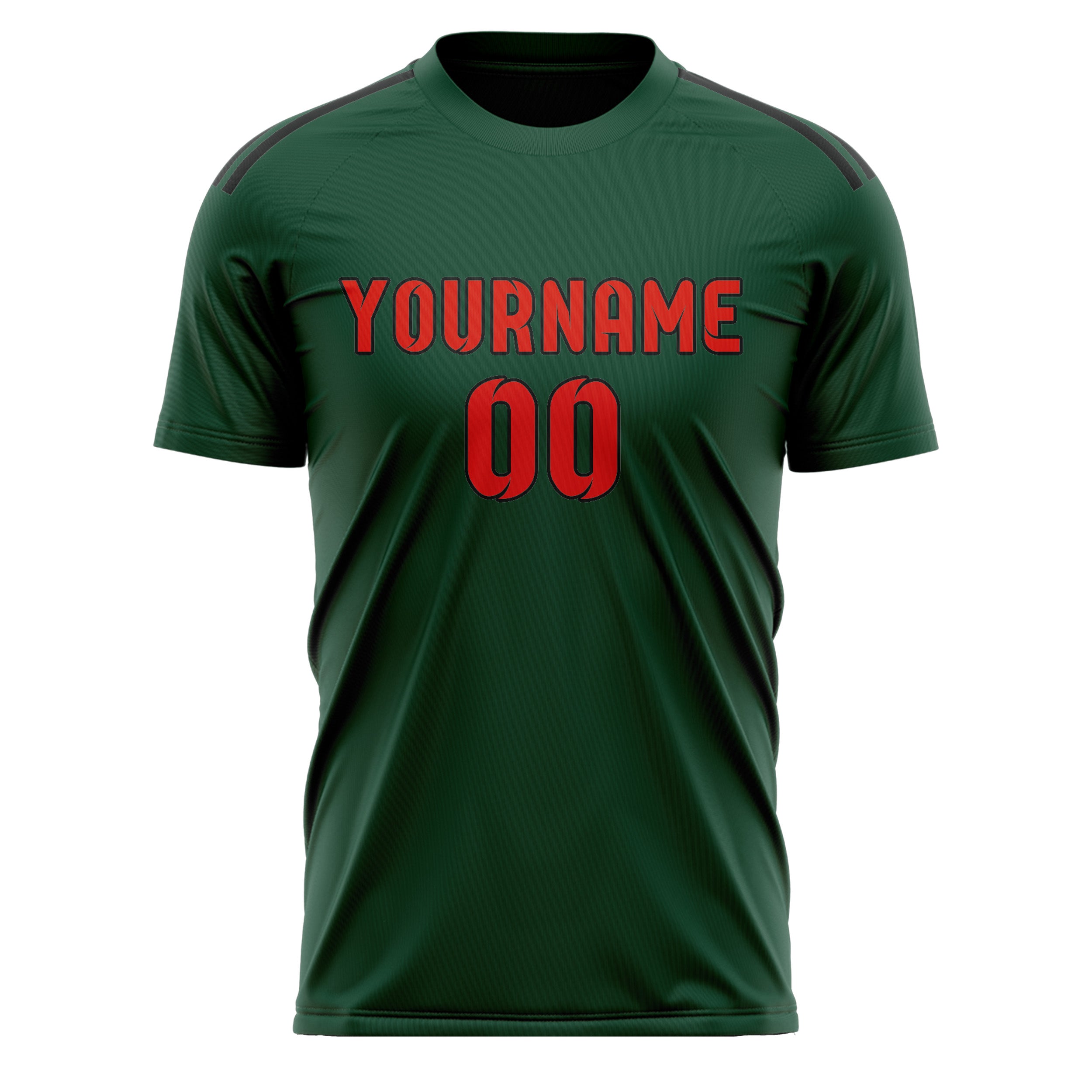 Custom Green Orange Red Soccer Jersey