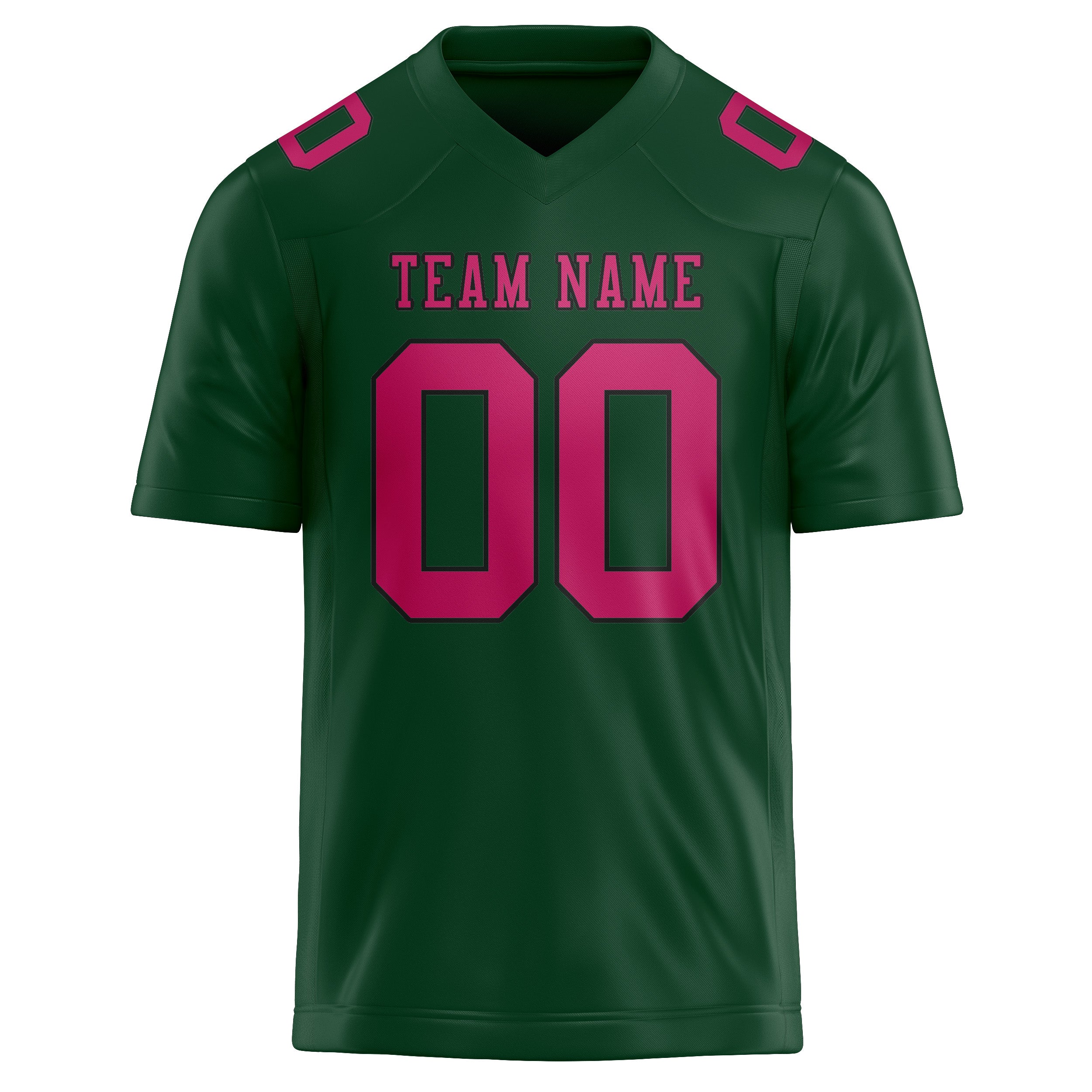 Custom Green Pink Football Jersey