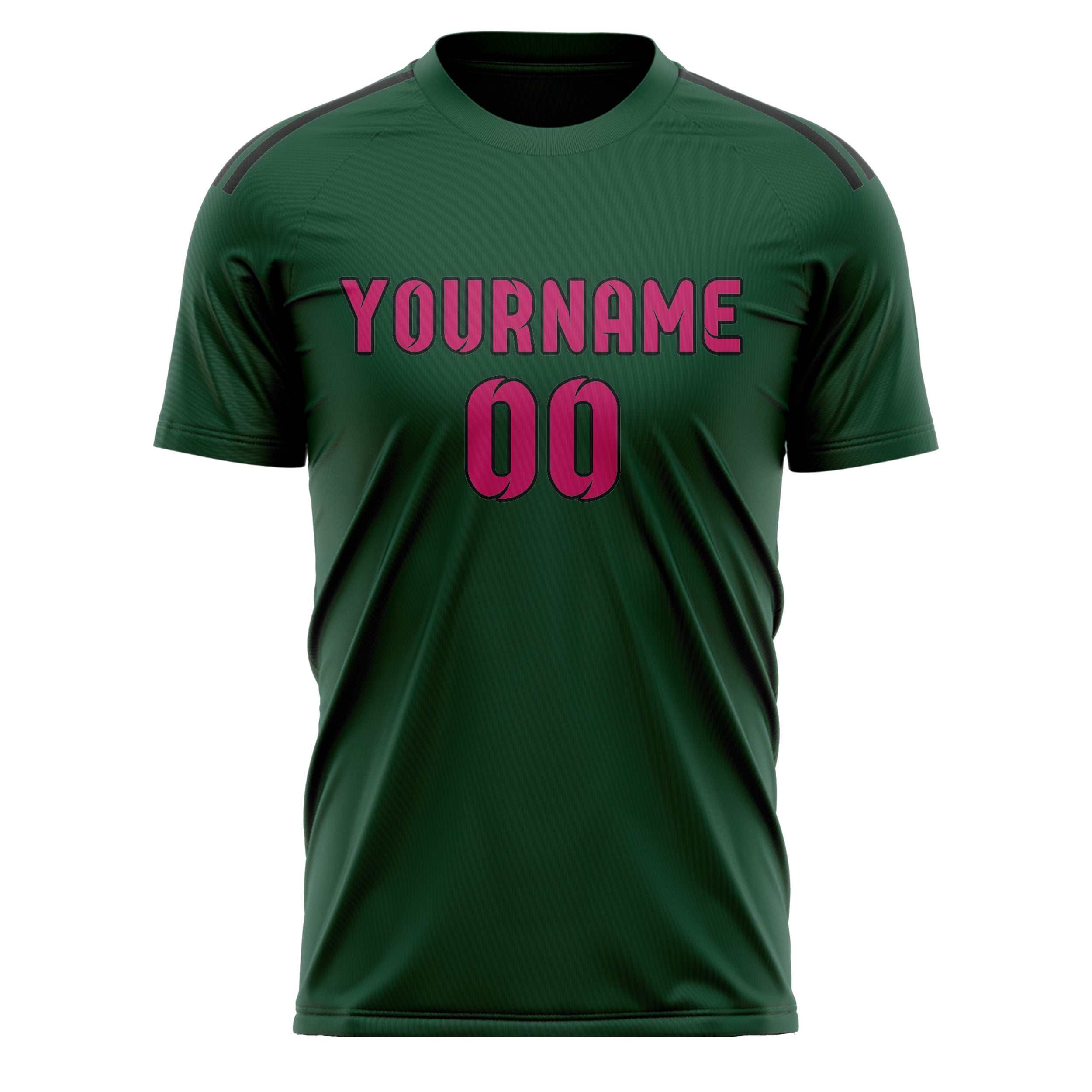 Custom Green Pink Soccer Jersey