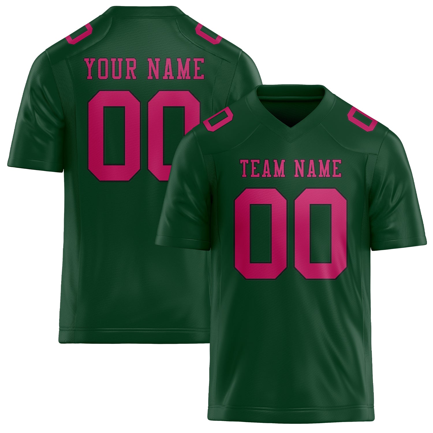 Custom Green Pink Football Jersey