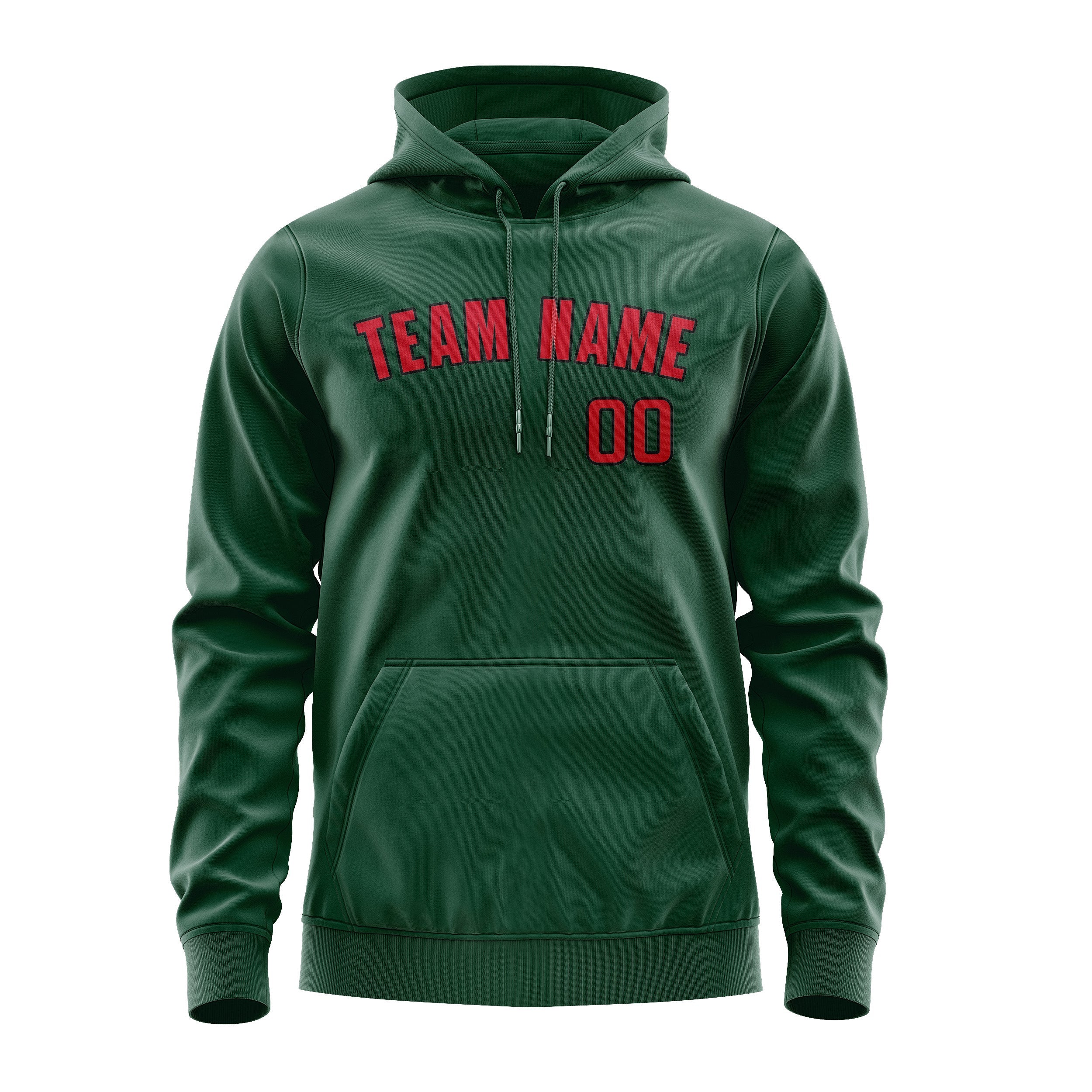 Custom Green Red Hoodie