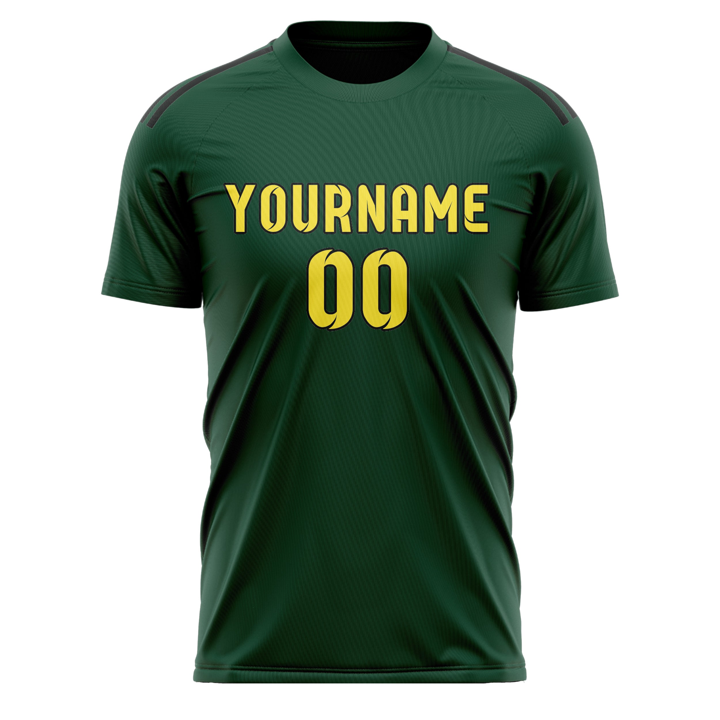 Custom Green Light Yellow Soccer Jersey