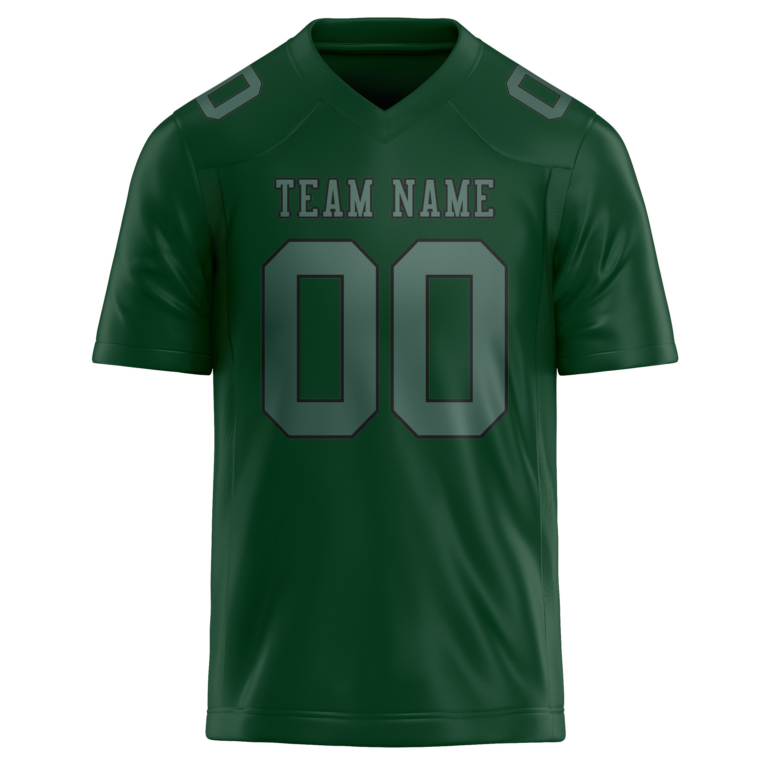 Custom Green Blue Green Football Jersey