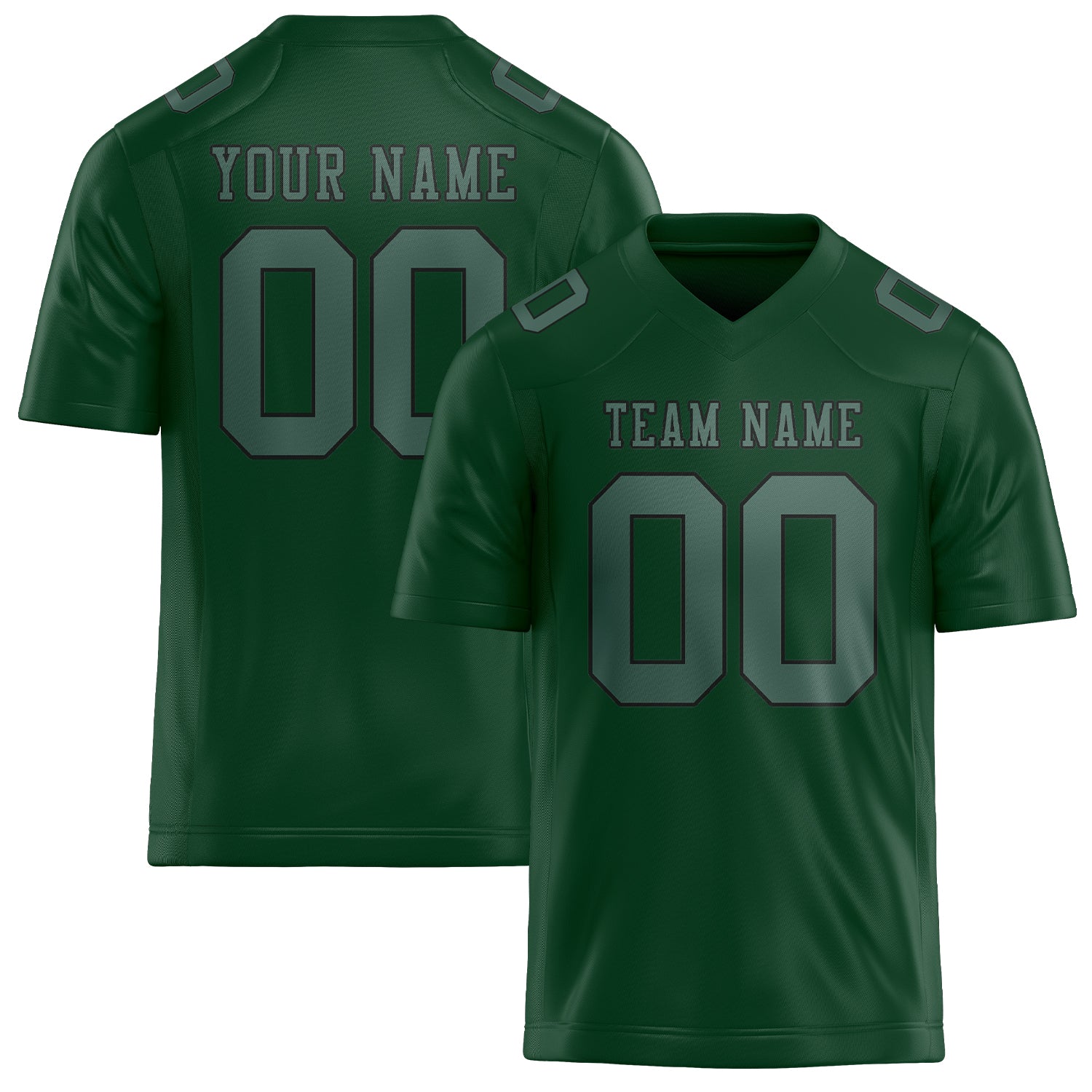 Custom Green Blue Green Football Jersey