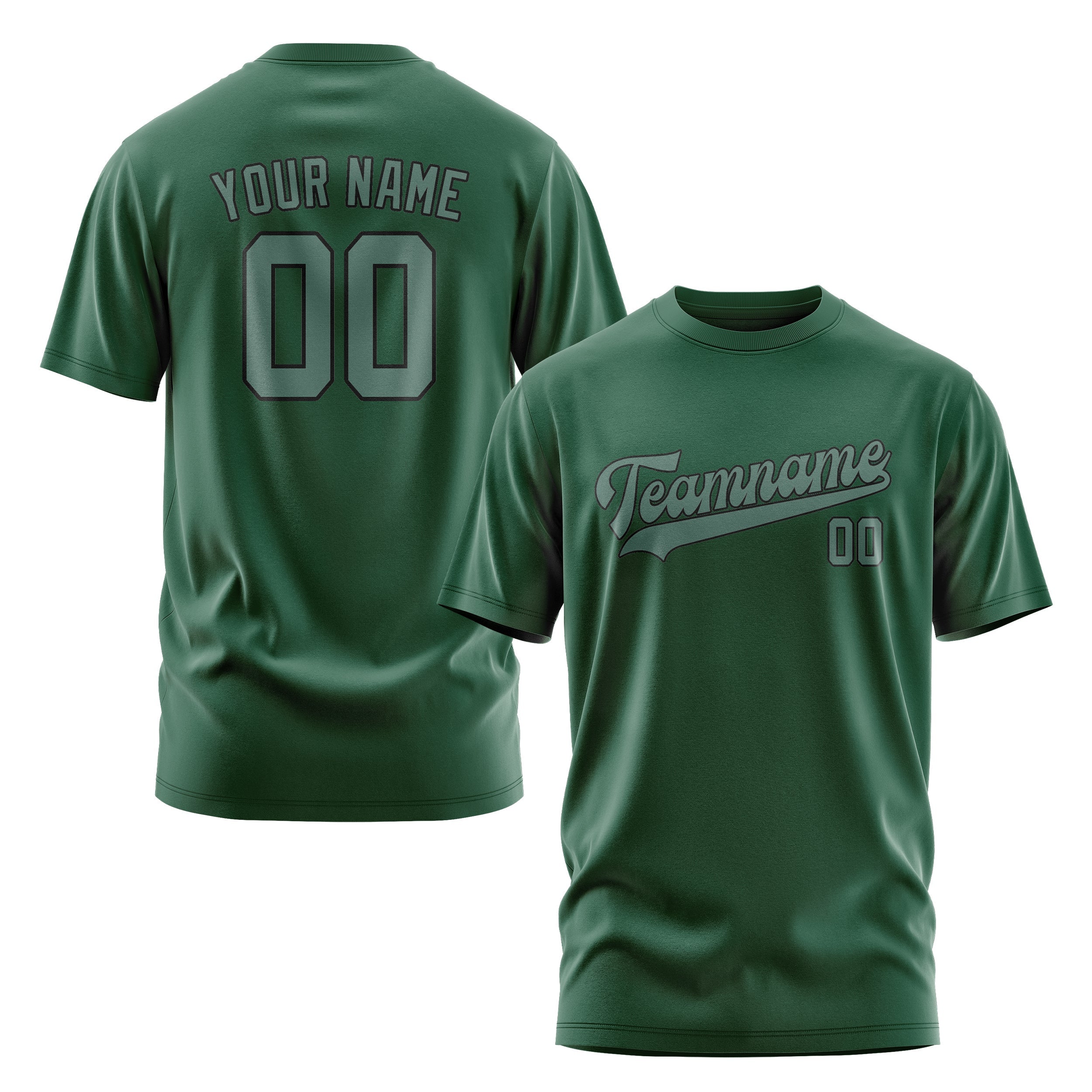 Custom Green Blue Green T-Shirt